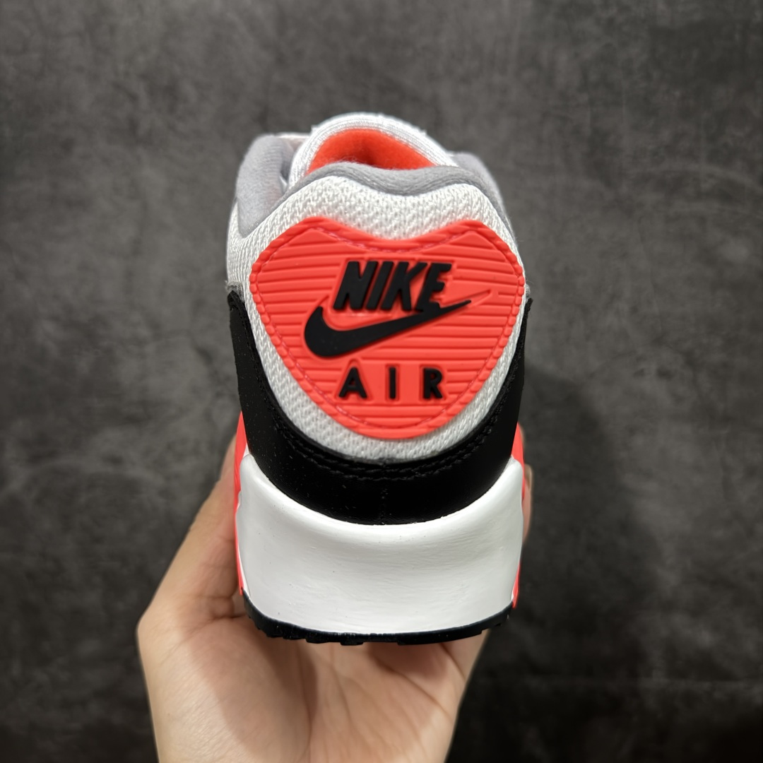 图片[4]-【Max纯原版】Nike Air Max 90 舒适 复古 合成革减震防滑透气 低帮 休闲跑步鞋 灰黑红 CT1685-100 顶级90款问市 开发数月 原版开发 多道QC质检 鞋型完美复刻 原厂级别工艺 正确色卡 正确气垫蓝光 正确大底 独家私模 采用进口头层牛皮拼接 定位高端市场 行业标杆工艺 尺码：39 40 40.5 41 42 42.5 43 44 44.5 45 46-选品中心