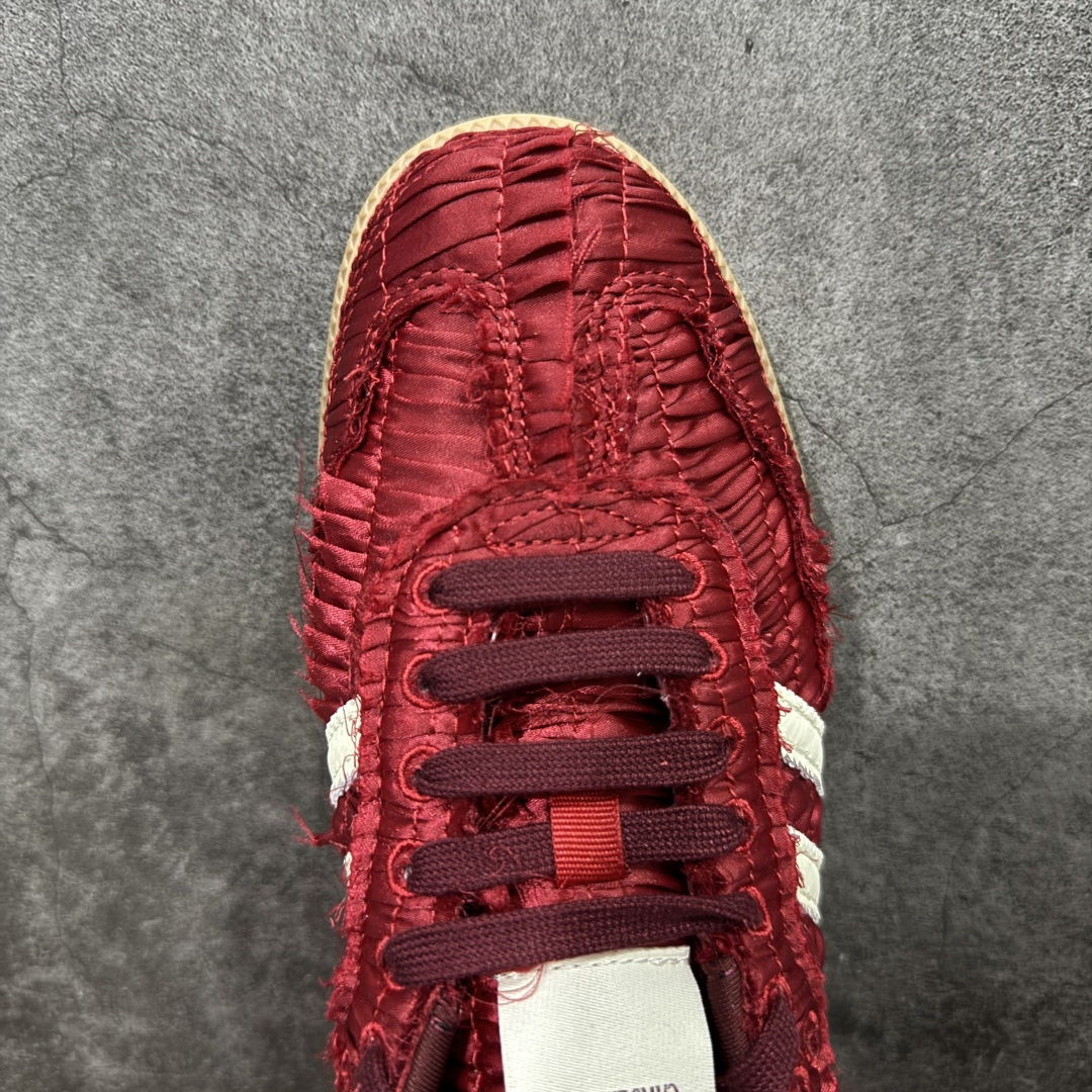 图片[5]-【纯原版】adidas originals x Caroline Hu SAMBA OG Silk 舒适薄底 耐磨 低帮 板鞋 男女同款 红色 货号： JP9281 尺码：35/42-选品中心