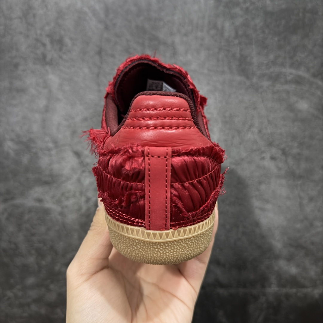 图片[4]-【纯原版】adidas originals x Caroline Hu SAMBA OG Silk 舒适薄底 耐磨 低帮 板鞋 男女同款 红色 货号： JP9281 尺码：35/42-选品中心