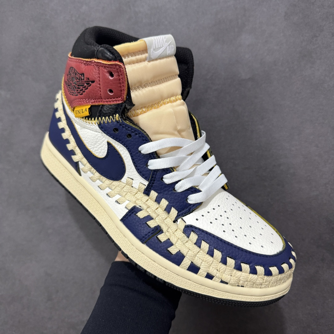 图片[3]-【公司级】Union x Nike Air Jordan 1 High AJ1乔1高帮休闲板鞋 同步官方配色市场唯一独家头层皮打造 原鞋原档案开发 原厂皮料 原档冲孔鞋头 正确满胶鞋垫 四线拉帮 原厂织唛标 鞋舌高弹海绵填充 货号：BV1300-146 尺码：36 36.5 37.5 38 38.5 39 40 40.5 41 42 42.5 43 44 45 编码：GQB210220-选品中心