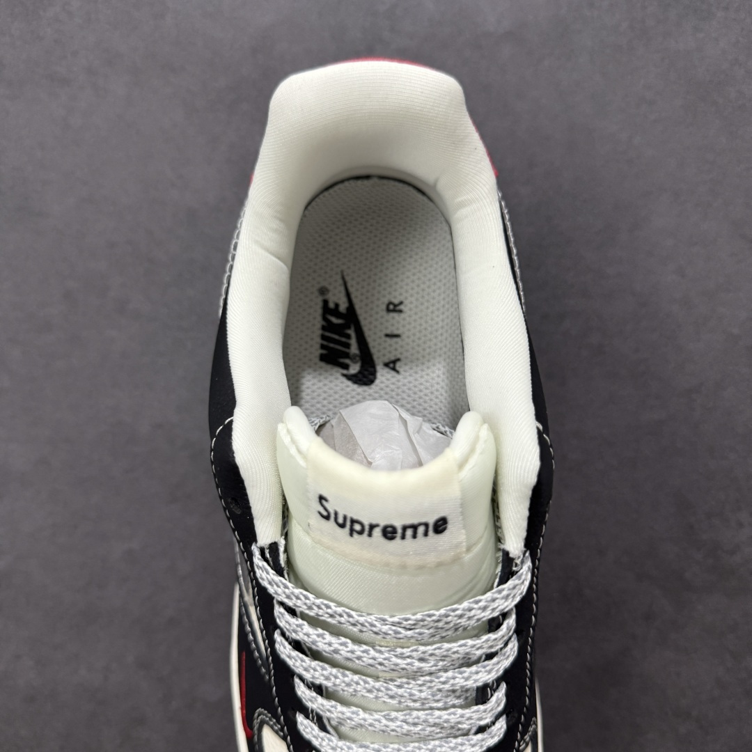图片[8]-【定制版】Nike Air Force 1\’07 Low Supreme联名 米黑红 空军一号低帮休闲板鞋  #原楦头原纸板 原装鞋盒 定制五金配件 内置全掌气垫 原厂鞋底 货号：DF0188-106  尺码：36 36.5 37.5 38 38.5 39 40 40.5 41 42 42.5 43 44 44.5 45-选品中心