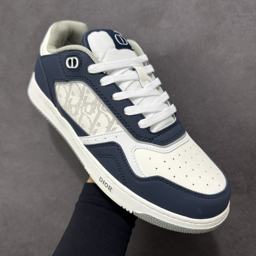 图片[3]-【YH版本】DIOR B27 Low \’Dior Oblique Galaxy 迪奥 低帮 黑色 牛皮织物徽标印花低邦休闲板鞋 这款B27低帮运动鞋是该系列新品，延续Dior的经典款式。采用灰色光滑牛皮革精心制作，侧面饰以米色和黑色Obliquex印花镶片；\”CD Lcons\”造型的鞋带孔眼巧妙精致，双色橡胶鞋底、后侧鞋口和鞋跟处均带有品牌标志性细节，提升格调。时尚百搭，可为各式造型增光添彩。 货号：3SN272ZIR16536 尺码：38 39 40 41 42 43 44 45 46 编码：XSB270280-选品中心