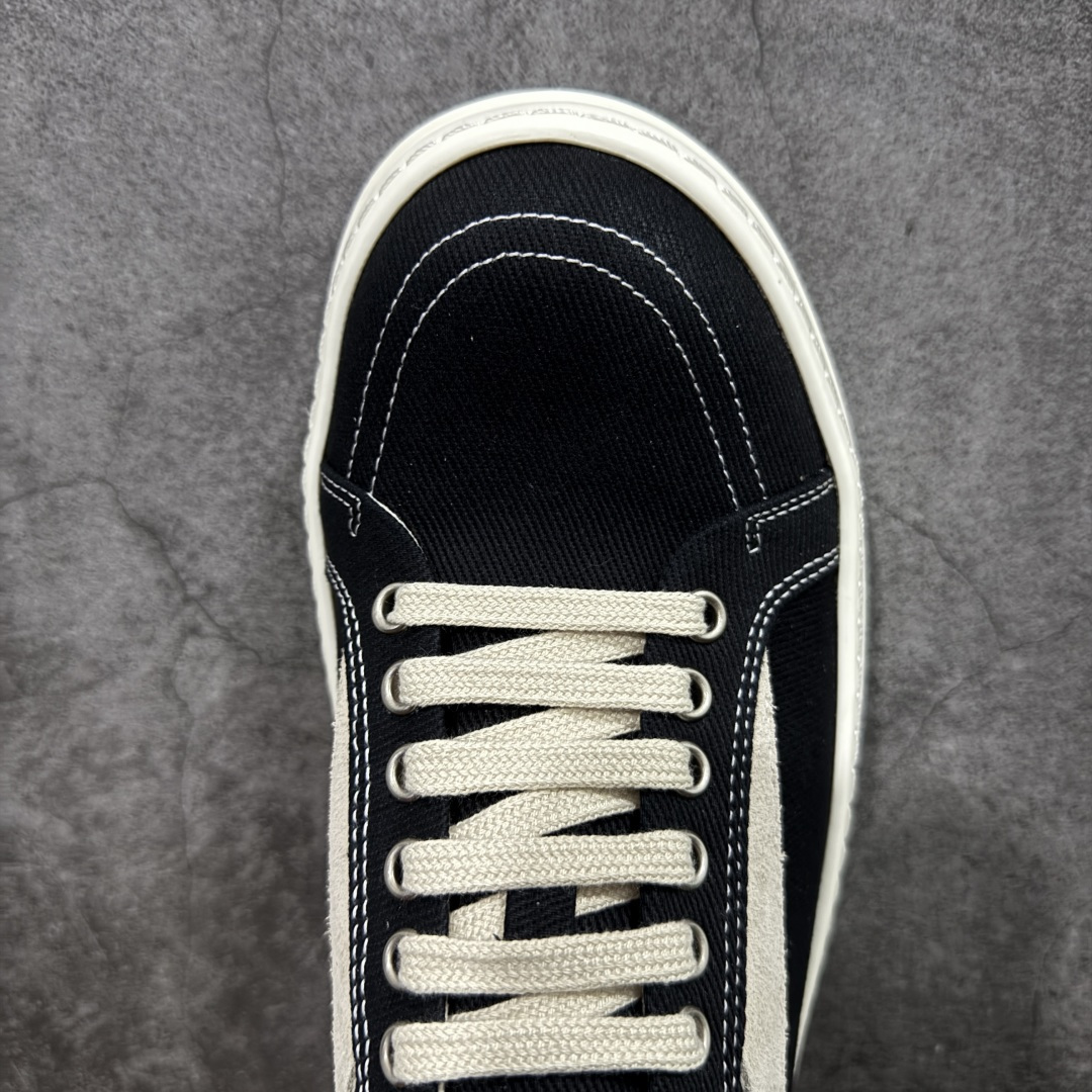 图片[5]-【莞产G版】帆布大匡威RO / Rick Owens DRKSHDW 瑞克·欧文斯 大匡威/低帮厚底/ 水洗牛仔帆布 低帮 西瓜头 【皮料】 东莞原厂进口全新2025年新材质““水洗牛仔斜纹帆布” 【鞋带】 鞋带采用水染定织法工艺，高密度之下，透出光泽感！ 【鞋头】软糯，轻轻按压有牛皮细细的纹理质感！ 【鞋底】TPU大底奶香味！硬度、肤感一比一！鞋底logo钢印清晰正确！ 【鞋垫】独家私人开模压印！牛皮贴面，双层复合！ 【尺码】 ：36 37 38 39 40 41 42 43 44 45 46！-选品中心