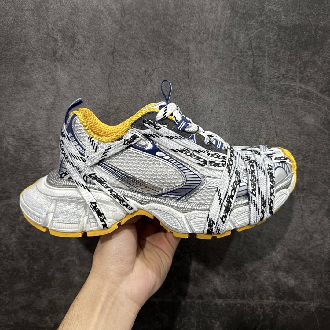 【纯原GO版本】Balenciaga 巴黎世家全新3XL极限绑带 全新十代潮流跑鞋 采用环保天空革与网眼织物鞋面材质 中底搭载轻量发泡EVA缓震中底 组合防滑橡胶大底 增加全新设计 在延续 Track Trainer 户外轮廓和复杂鞋面结构的同时 更具复古风格 尺码：35-46-选品中心