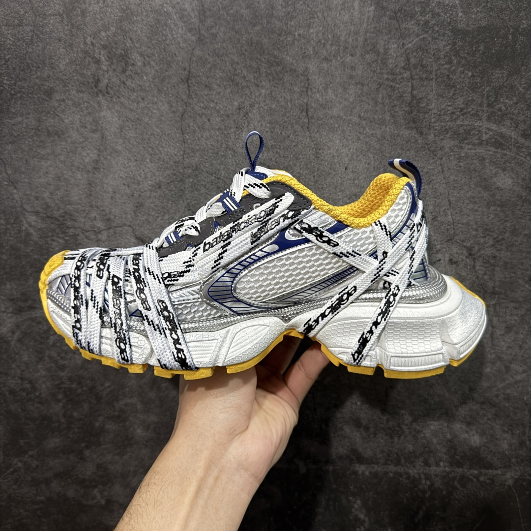 图片[2]-【纯原GO版本】Balenciaga 巴黎世家全新3XL极限绑带 全新十代潮流跑鞋 采用环保天空革与网眼织物鞋面材质 中底搭载轻量发泡EVA缓震中底 组合防滑橡胶大底 增加全新设计 在延续 Track Trainer 户外轮廓和复杂鞋面结构的同时 更具复古风格 尺码：35-46-选品中心