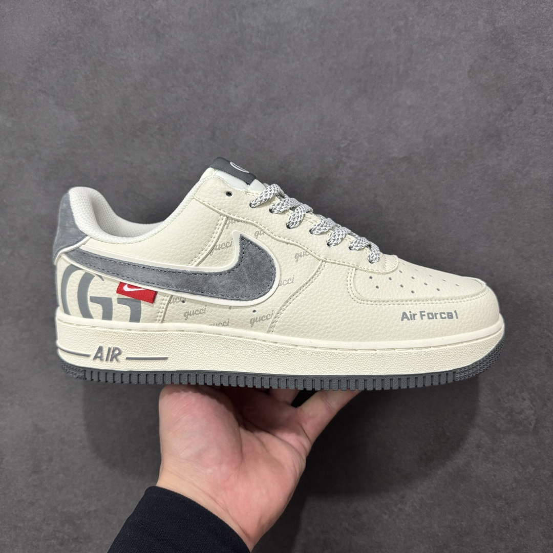 【定制版】NIke Air Force 1 \'07 Low “古驰联名-米灰猪八革”空军一号 低帮 运动鞋 休闲鞋 折边针车 工艺难度大 原楦头原纸板 原装鞋盒 定制五金配件 内置全掌气垫 原厂鞋底 货号:XL1982-330 尺码:36 36.5 37.5 38 38.5 39 40 40.5 41 42 42.5 43 44 44.5 45 编码:HXSB310320-选品中心