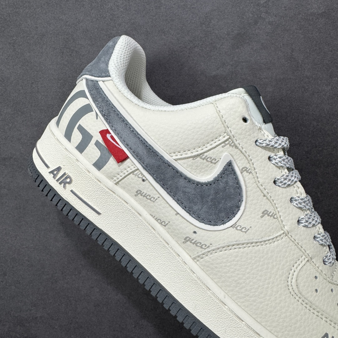 图片[6]-【定制版】NIke Air Force 1 \’07 Low “古驰联名-米灰猪八革”空军一号 低帮 运动鞋 休闲鞋 折边针车 工艺难度大 原楦头原纸板 原装鞋盒 定制五金配件 内置全掌气垫 原厂鞋底 货号：XL1982-330 尺码：36 36.5 37.5 38 38.5 39 40 40.5 41 42 42.5 43 44 44.5 45 编码：HXSB310320-选品中心