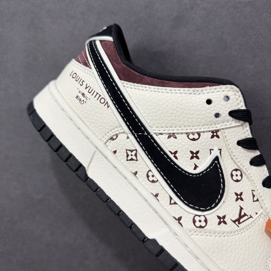 图片[6]-【定制版】Nike SB Dunk Low“ LV联名—米黑棕印花” 周年高端定制 低帮休闲板鞋 定制鞋盒 大厂纯原品质出货 超高清洁度 皮料切割干净无任何毛边 细节完美 货号：MN1688-105 尺码：36 36.5 37.5 38 38.5 39 40 40.5 41 42 42.5 43 44 44.5 45 编码：HXSB330340-选品中心