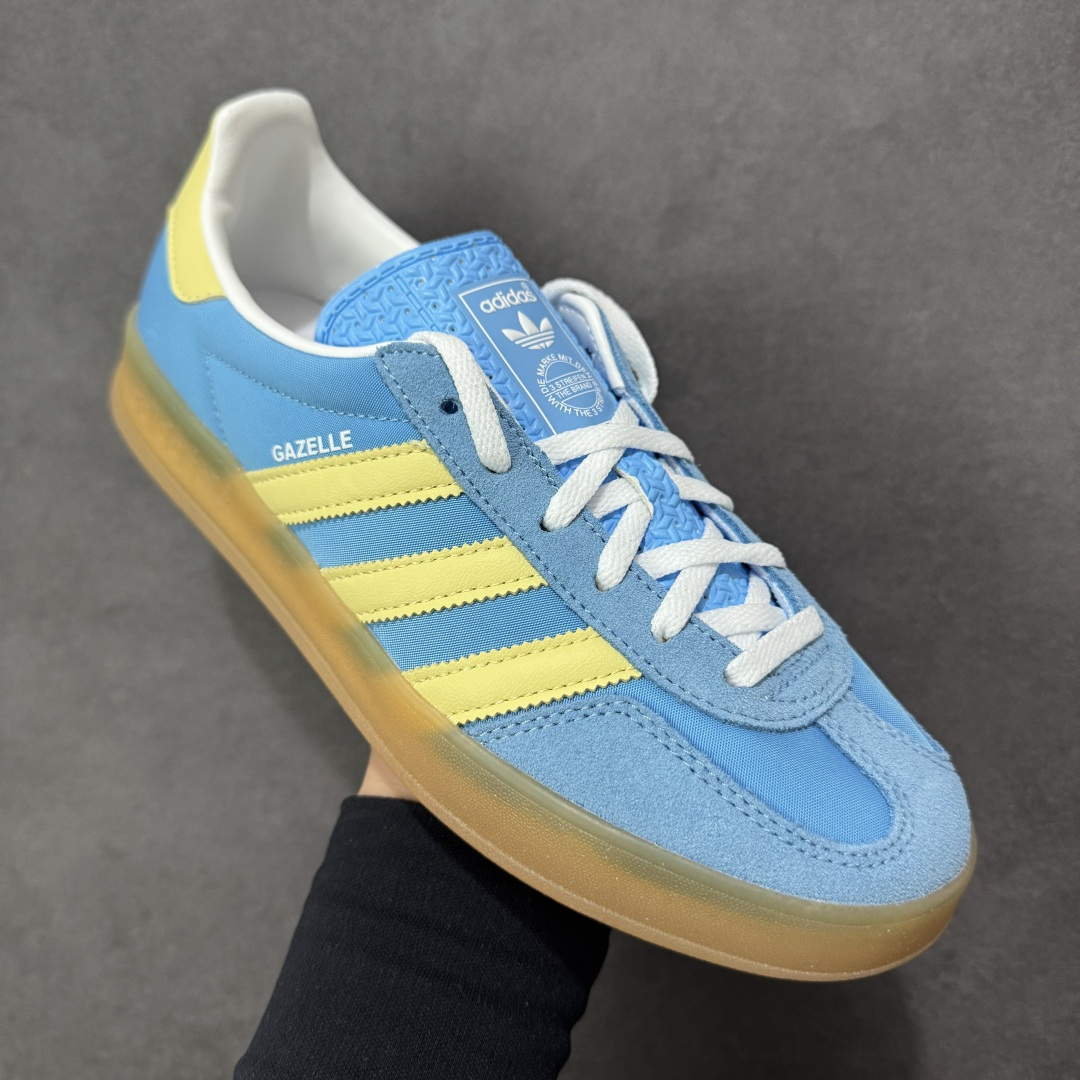 图片[3]-【GQ福利】Ad Originals Gazelle Indoor IE2960 三叶草复古休闲防滑耐磨低帮板鞋 #原厂原数据版型 皮料切割干净无任何毛边 鞋型细节完美 超高清洁度 尺码：35.5 36 36.5 37 38 38.5 39 40 40.5 41 42 42.5 43 44 44.5 45 编码：GQA160170-选品中心