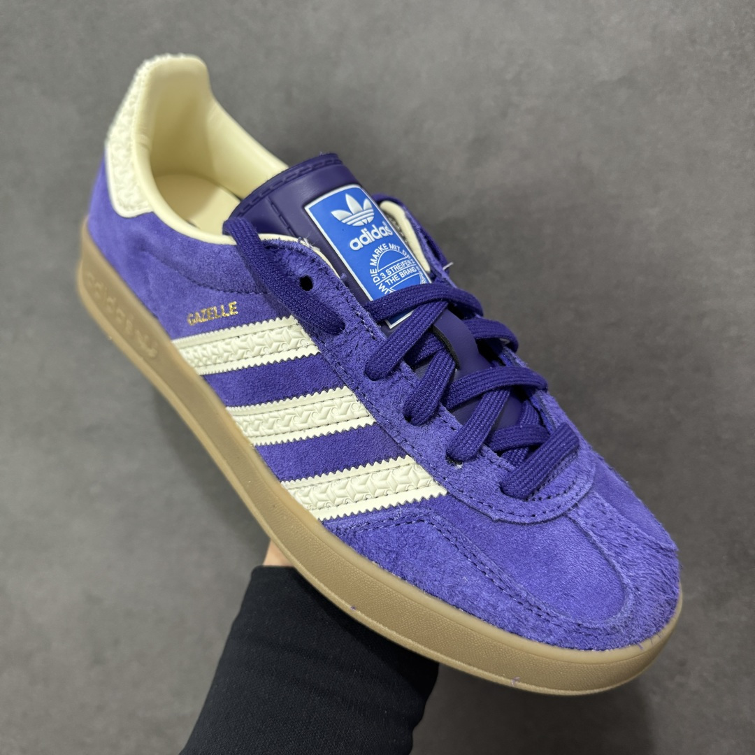 图片[3]-【GQ福利】Ad Originals Gazelle Indoor IF1806 三叶草复古休闲防滑耐磨低帮板鞋 #原厂原数据版型 皮料切割干净无任何毛边 鞋型细节完美 超高清洁度 尺码：35.5 36 36.5 37 38 38.5 39 40 40.5 41 42 42.5 43 44 44.5 45 编码：GQA160170-选品中心