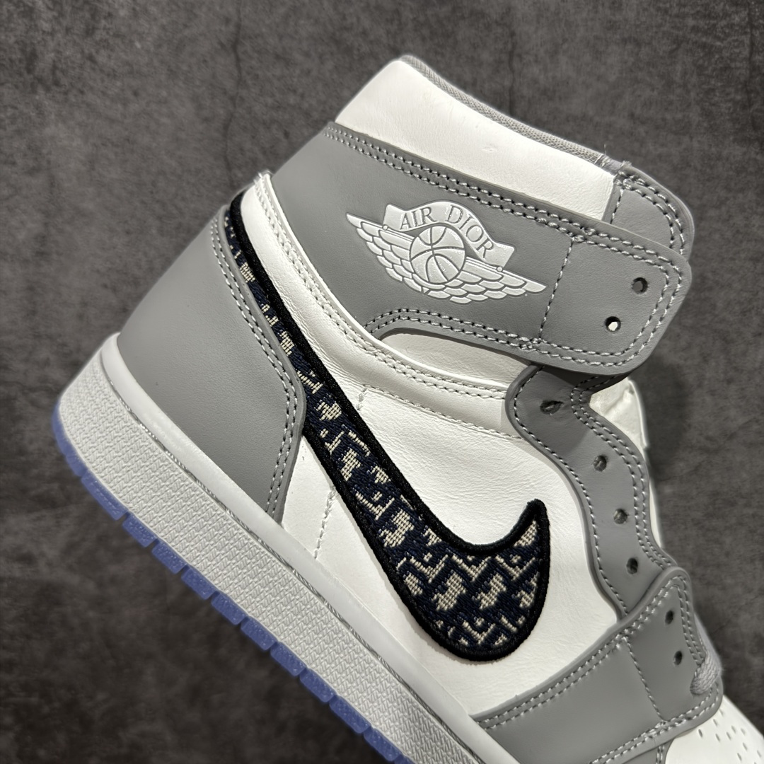 图片[7]-【KZ纯原】Dior x Air Jordan 1 AJ1大迪奥高帮 全部头层原材料 超高性价比 细节做工完美复刻原鞋 勾子刺绣效果也很不错 正确翻盖布盒子 尺码：36-47.5-选品中心