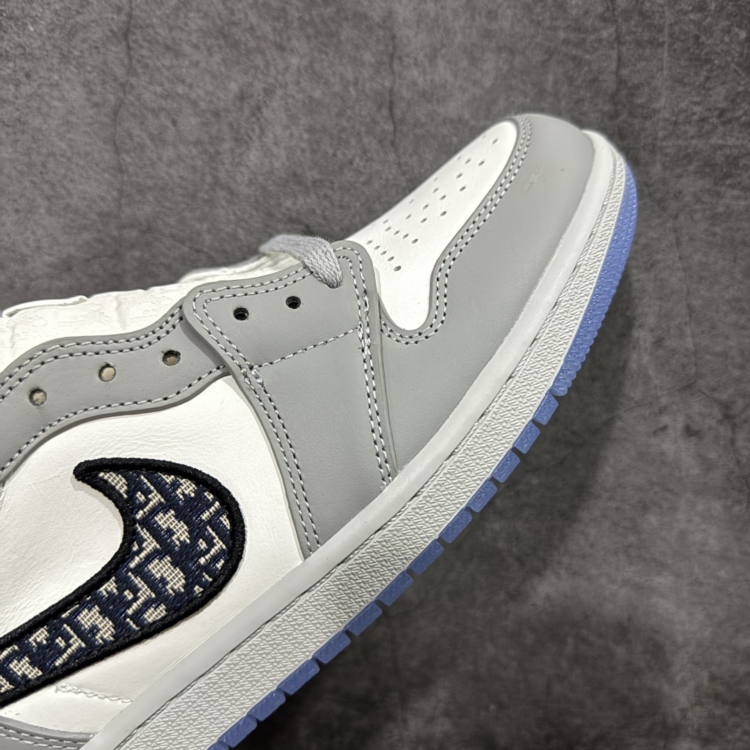 图片[6]-【KZ纯原】Dior x Air Jordan 1 AJ1大迪奥高帮 全部头层原材料 超高性价比 细节做工完美复刻原鞋 勾子刺绣效果也很不错 正确翻盖布盒子 尺码：36-47.5-选品中心