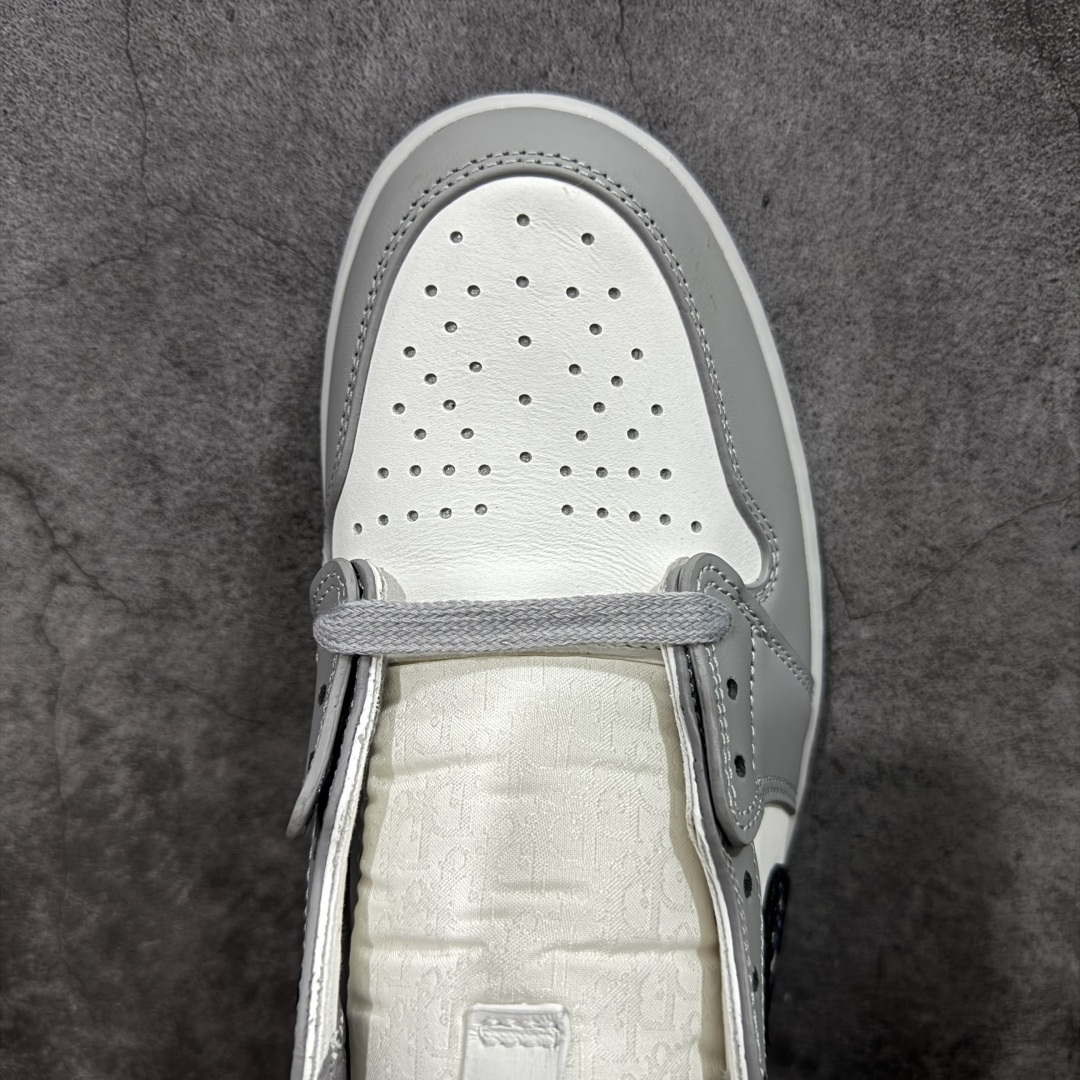 图片[5]-【KZ纯原】Dior x Air Jordan 1 AJ1大迪奥高帮 全部头层原材料 超高性价比 细节做工完美复刻原鞋 勾子刺绣效果也很不错 正确翻盖布盒子 尺码：36-47.5-选品中心