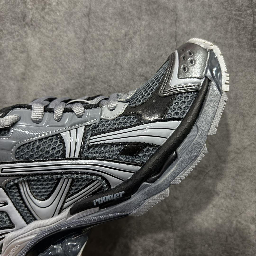 图片[6]-【纯原G5版本】Balenciaga Runner 巴黎世家7代 破坏风 手工做旧款复古老爹鞋 全新外贸版本 完美品质 超高性价比 拒绝高价杀猪 该款是通过溢胶 做旧 缝线等细节 展示了设计师 Demna的运动鞋风格 传递复古感 后侧板 翘起的鞋头 展示了 Demna 在结构上的未来构想 尺码：36 37 38 39 40 41 42 43 44 45 46-选品中心