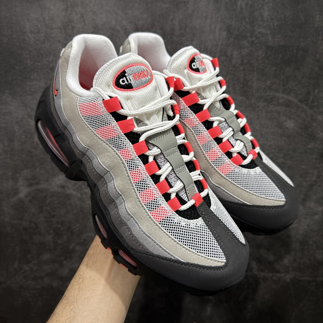 【GX绿x版本】Nike Air Max 95 复古减震气垫跑鞋 灰黑粉 IM7410-001  外贸顶级专供 全部配色原鞋原尺码开发生产 极致还原 一眼ZP既视感  尺码：40 40.5 41 42 42.5 43 44 44.5 45 45.5 46 47.5 48.5-选品中心