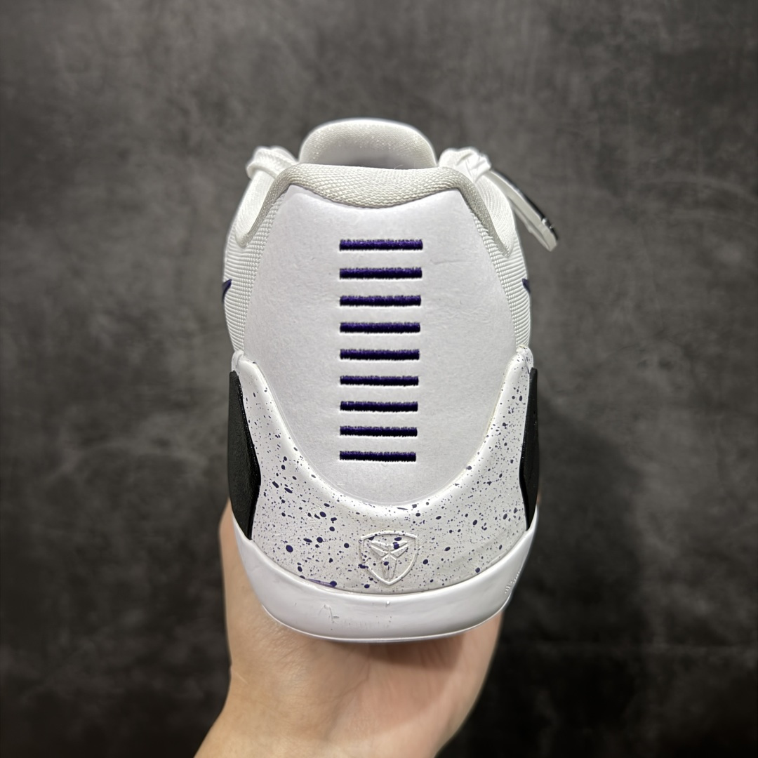 图片[4]-【灭世纯原】NK Kobe 9 Low EM PE 科比九代舒适减震防滑低帮篮球鞋 白紫 IH1401-100 ✅原楦打造灵动版型 鞋头➕腰身➕后跟 360°无死角 ✅原厂工艺3层立体编织flyknit鞋面 厚度同步ZP吊打市场“纯原” ✅原厂碳板加持 立体感区分市场货品 ✅区分市场货品🌪过验级拉帮细节 ✅内置全新复刻版中底鞋垫 REACT缓震 密度增加抗衰减 ✅针对海外市场增加 47.5 满足精英选手实战需求 最强科9 灭世制造 用实力让情怀落地 👊🏻 尺码：39 40 40.5 41 42 42.5 43 44 44.5 45 46 47.5-选品中心