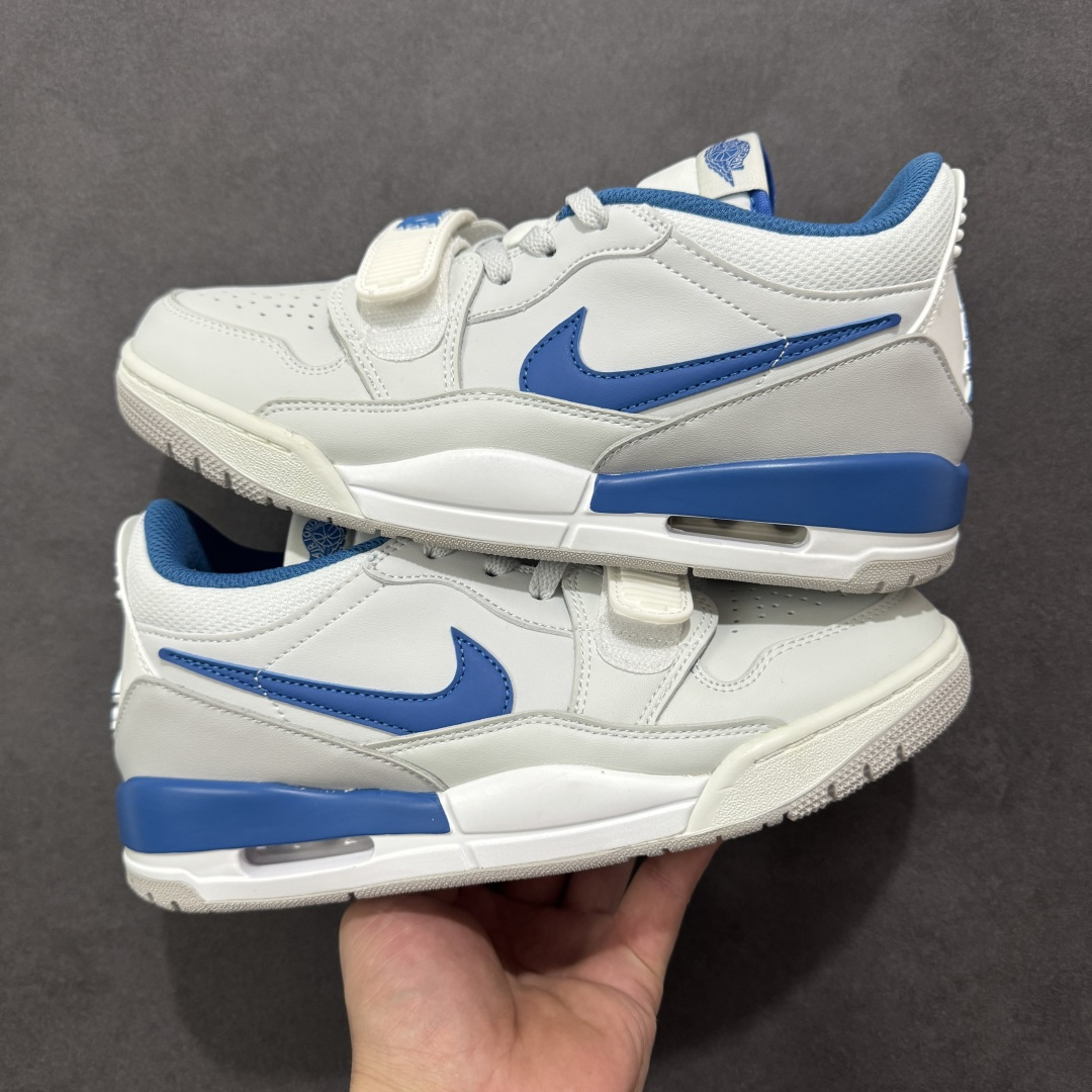 图片[7]-福利特价【GQ福利】Air Jordan Legacy AJ312 复古篮球鞋 市场最强独一档产物 全套原纸板楦头开发 原厂大底磨具加持立体防滑纹理 原档数据后跟TPU子母扣魔术贴 原装可视Air Sole气垫 原汁原味最完美的312代版型 唯一正确鞋头趴度弧度高度鞋身腰线 进口港宝加持 后跟自然饱满 全鞋荧光划线卡点 追求极致完美 每一双都是工艺品 多重QC质检 超越公司货的品控标准 实实在在的免检产品 鞋身采用了皮革材质打造 横跨鞋面的魔术贴十分吸睛 侧面的Swoosh Logo的一部分被鞋面遮挡了一部分 颇具玩味 魔术贴上标有NK标识 而鞋舌上是Jordan的经典红色飞翼Logo 后跟和鞋底均采用了AJ3的设计 后跟上同样也使用了经典的爆裂纹图案 货号：DV9127-101 尺码：36 36.5 37.5 38 38.5 39 40 40.5 41 42 42.5 43 44 44.5 45-选品中心