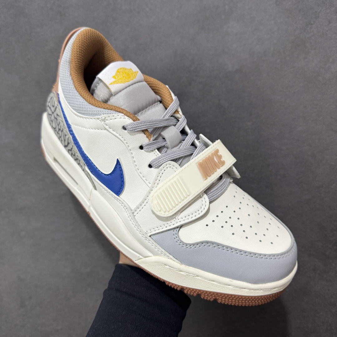 图片[3]-福利特价【GQ福利】Air Jordan Legacy AJ312 复古篮球鞋 市场最强独一档产物 全套原纸板楦头开发 原厂大底磨具加持立体防滑纹理 原档数据后跟TPU子母扣魔术贴 原装可视Air Sole气垫 原汁原味最完美的312代版型 唯一正确鞋头趴度弧度高度鞋身腰线 进口港宝加持 后跟自然饱满 全鞋荧光划线卡点 追求极致完美 每一双都是工艺品 多重QC质检 超越公司货的品控标准 实实在在的免检产品 鞋身采用了皮革材质打造 横跨鞋面的魔术贴十分吸睛 侧面的Swoosh Logo的一部分被鞋面遮挡了一部分 颇具玩味 魔术贴上标有NK标识 而鞋舌上是Jordan的经典红色飞翼Logo 后跟和鞋底均采用了AJ3的设计 后跟上同样也使用了经典的爆裂纹图案 货号：DV9127-101 尺码：36 36.5 37.5 38 38.5 39 40 40.5 41 42 42.5 43 44 44.5 45-选品中心