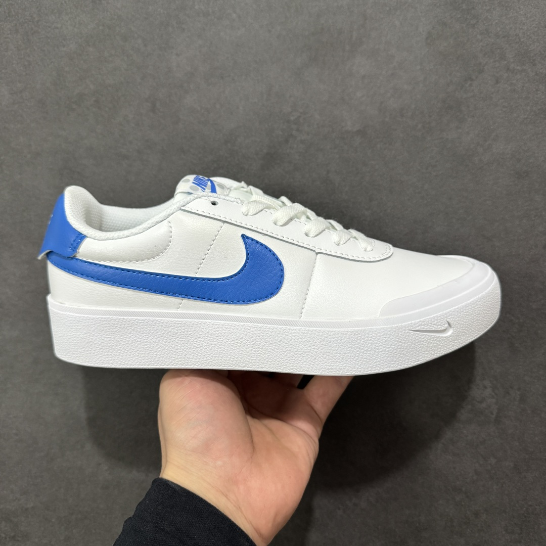 【公司级】Nike Court Shot 舒适百搭 防滑耐磨 低帮 板鞋 男款 白蓝色 货号：FQ8146-100 尺码：36-45 半 编码：YBB210220-选品中心
