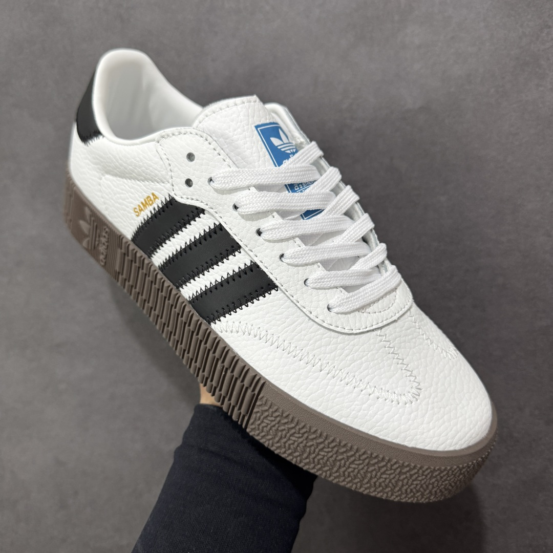 图片[3]-【公司级】adidas originals Sambarose 皮革 舒适百搭 低帮 板鞋 女款 黑白 货号：AQ1134 尺码：36-45 半 编码：YBA170180-选品中心