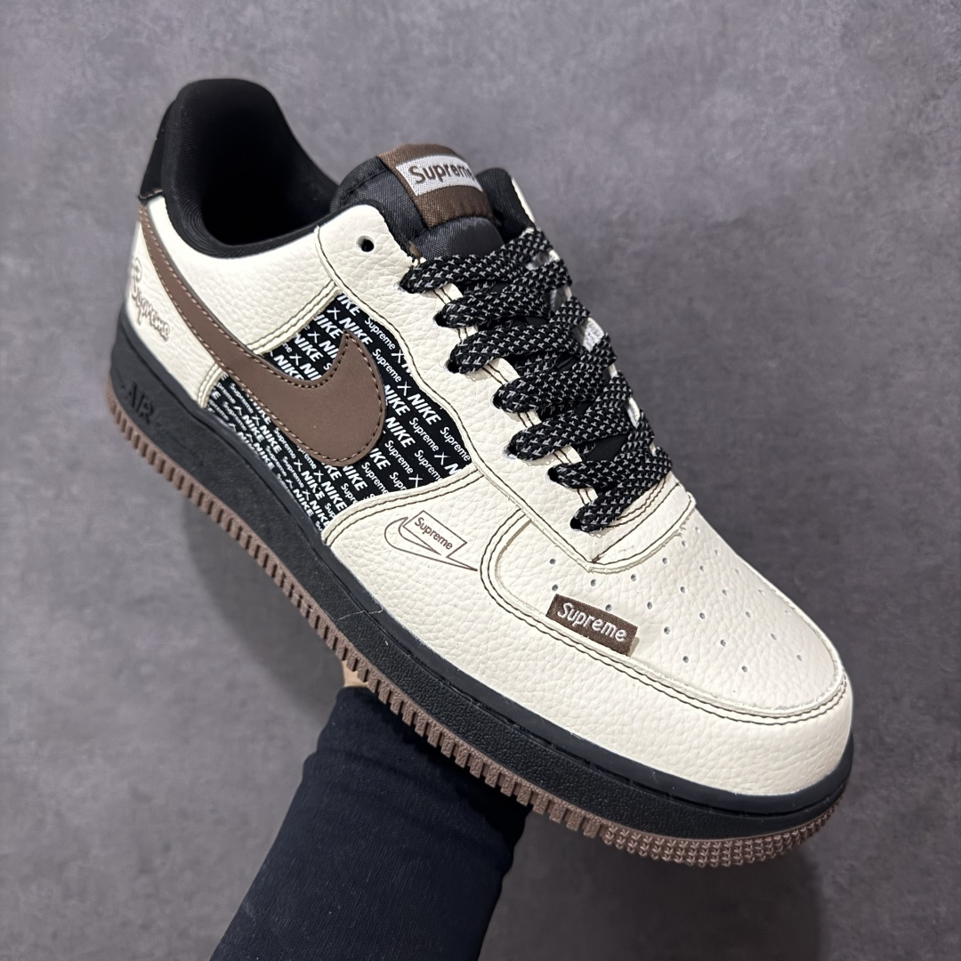 图片[3]-【定制版】Supreme x Nk Air Force 1’07 定制配色 Supreme联名 空军一号经典低帮休闲百搭板鞋 公司级版本 定制鞋盒 大厂流水生产 超高清洁度 皮料切割干净无任何毛边 内置蜂窝气垫 细节做工一流 橡胶鞋底 防滑耐磨 舒适上脚 货号：KD1688-004  尺码：36 36.5 37.5 38 38.5 39 40 40.5 41 42 42.5 43 44 44.5 45 编码：HXSB310320-选品中心