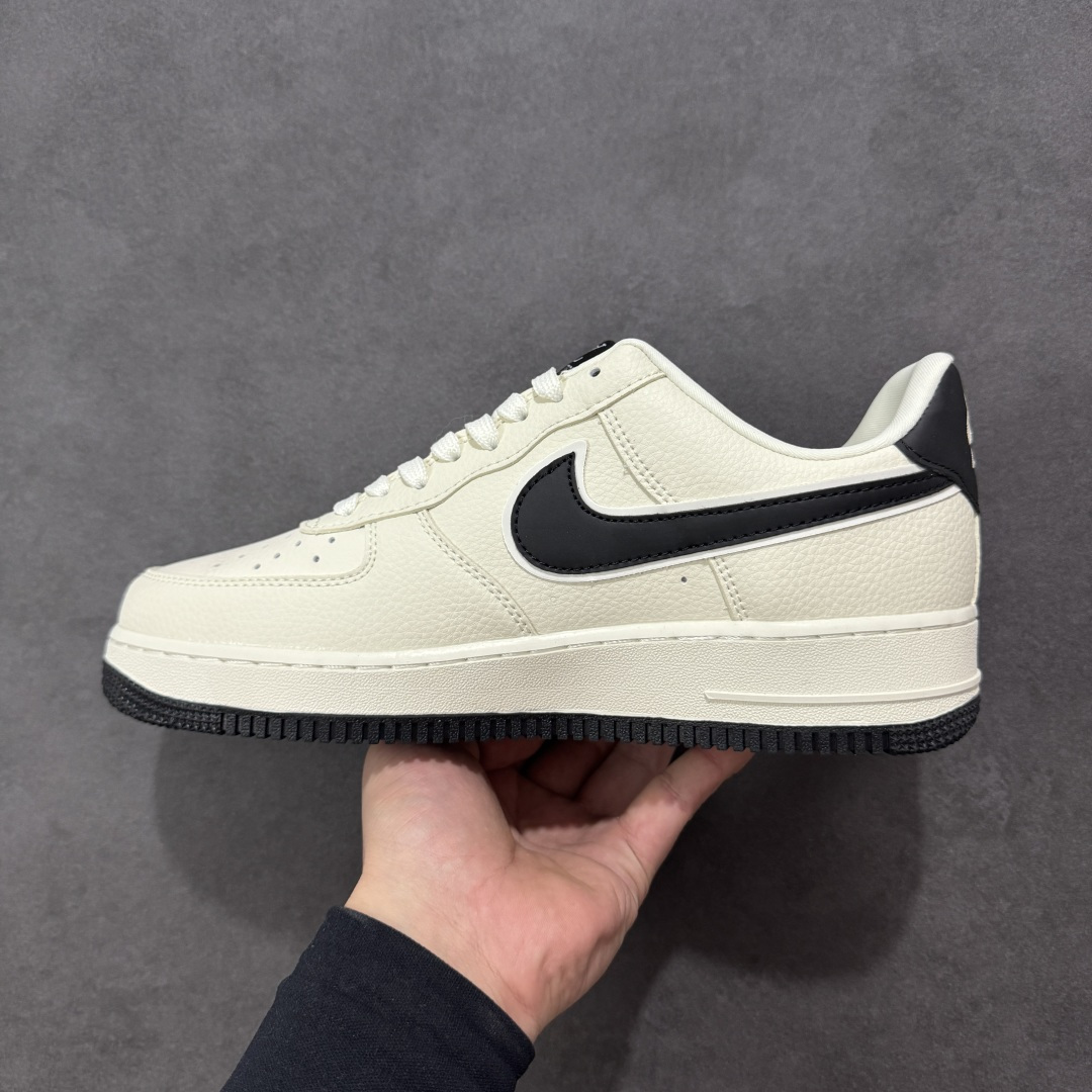 图片[2]-【定制版】Nike Air Force 1\’07 Low 联名 车线米黑勾 空军一号低帮休闲板鞋  #原楦头原纸板 高端定制鞋盒 原厂鞋底 超高清洁度 细节完美 货号：LD1999-001  尺码：36 36.5 37.5 38 38.5 39 40 40.5 41 42 42.5 43 44 44.5 45-选品中心
