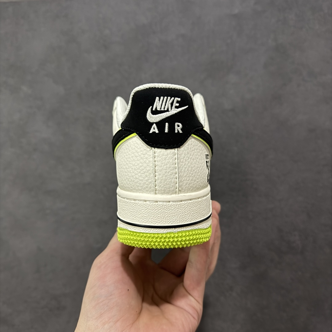 图片[4]-【定制版】Nike Air Force 1 \’07 Low “OFF-WHITE联名——双拼米黑绿”空军一号 低帮 运动鞋 休闲鞋 折边针车 工艺难度大 原楦头原纸板 原装鞋盒 定制五金配件 内置全掌气垫 原厂鞋底 货号：QW5836-023 尺码：36 36.5 37.5 38 38.5 39 40 40.5 41 42 42.5 43 44 44.5 45-选品中心