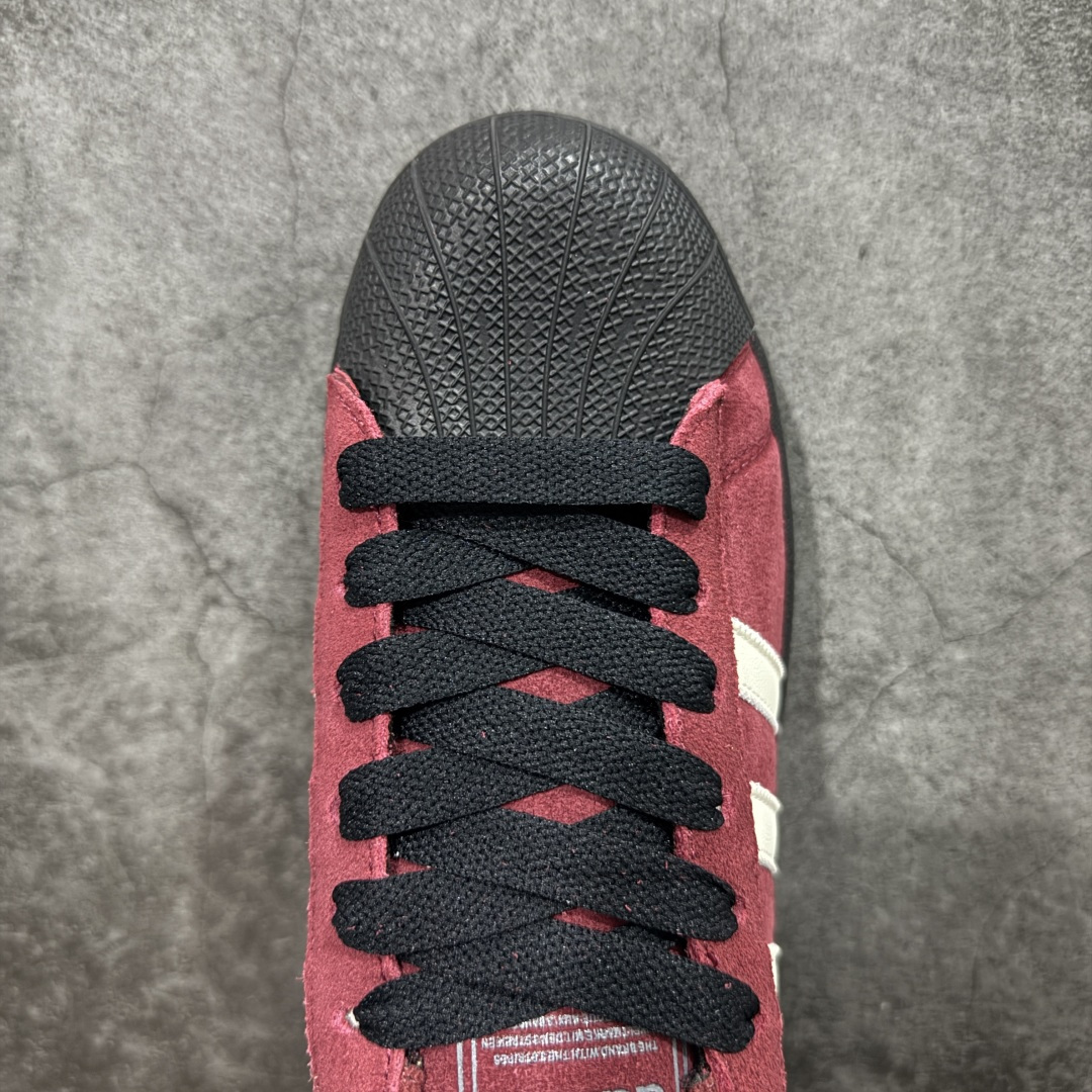 图片[5]-【公司级】Adidas Originals SUPERSTAR VINTAGE 经典贝壳头古着系列低帮百搭休闲运动板鞋“皮革黑红白复古版” 货号： JQ3220 尺码：35-45（半）-选品中心