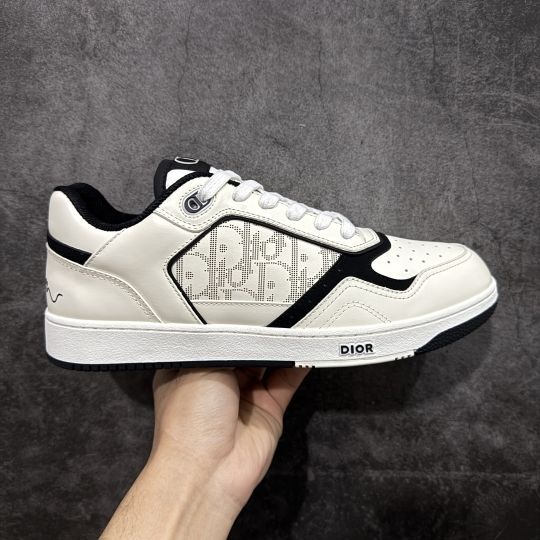 【海淘代购版】Dior 迪奥 B27低帮休闲板鞋 海淘代购同渠道品质 高端零售 外贸充正专供 原版购入开发 ZP级全套包装 完美楦型 正确卡色 大底TPU 质感媲美原版 细节与原版一致 请注意区分市面通货材 尺码：38 39 40 41 42 43 44 45 46-选品中心