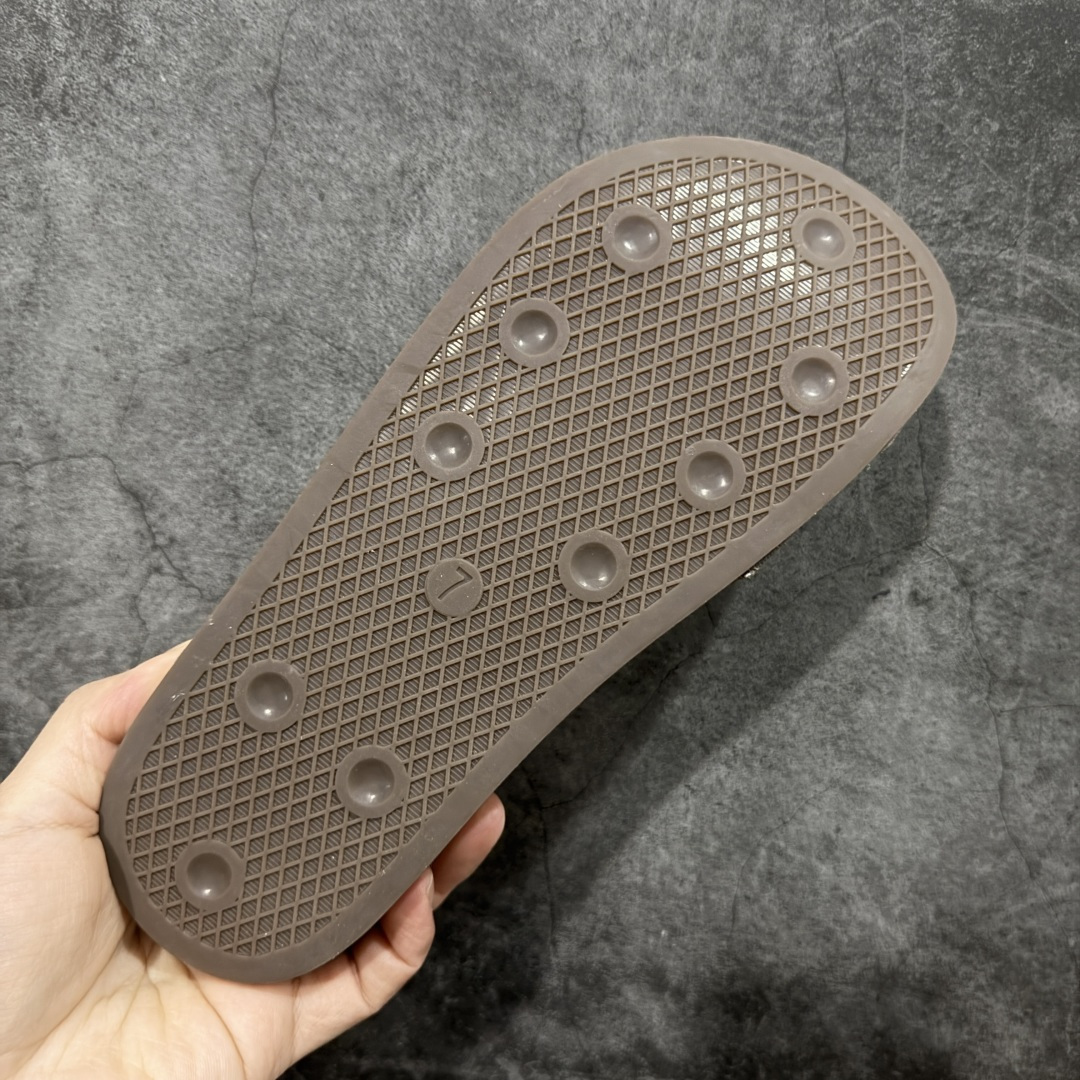 图片[9]-【神版】adidas originals Adimule 阿迪勃肯 帆布棕色 舒适百搭 防磨包头一脚蹬拖鞋 货号：JP9189 尺码：35.5-45半码-选品中心