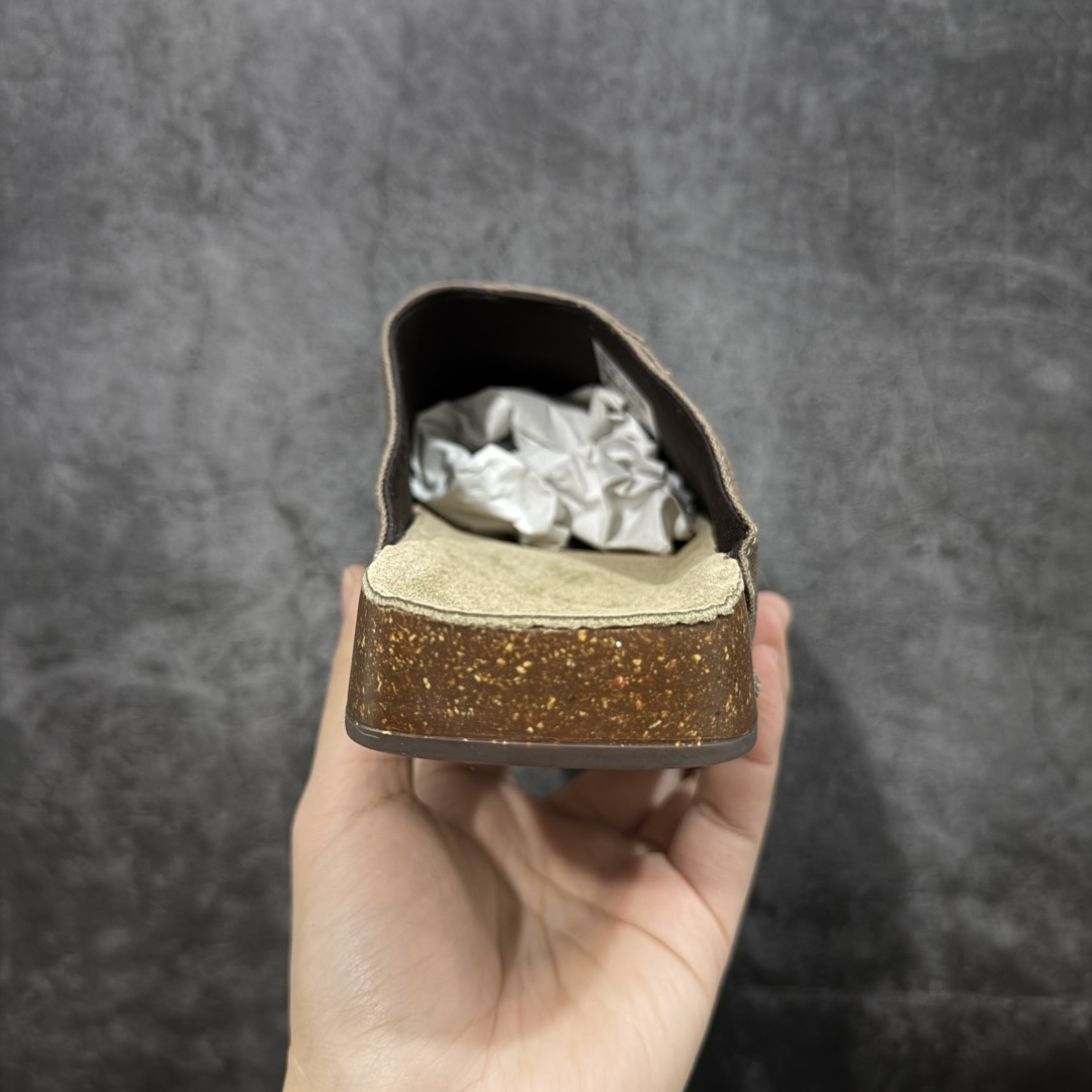 图片[4]-【神版】adidas originals Adimule 阿迪勃肯 帆布棕色 舒适百搭 防磨包头一脚蹬拖鞋 货号：JP9189 尺码：35.5-45半码-选品中心