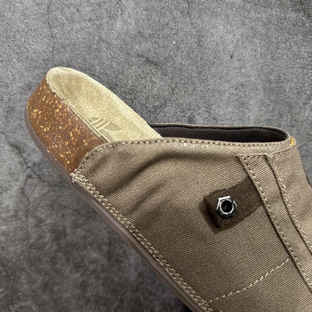 图片[7]-【神版】adidas originals Adimule 阿迪勃肯 帆布棕色 舒适百搭 防磨包头一脚蹬拖鞋 货号：JP9189 尺码：35.5-45半码-选品中心