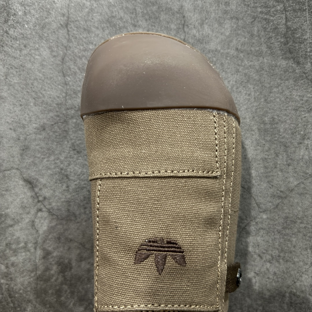 图片[5]-【神版】adidas originals Adimule 阿迪勃肯 帆布棕色 舒适百搭 防磨包头一脚蹬拖鞋 货号：JP9189 尺码：35.5-45半码-选品中心