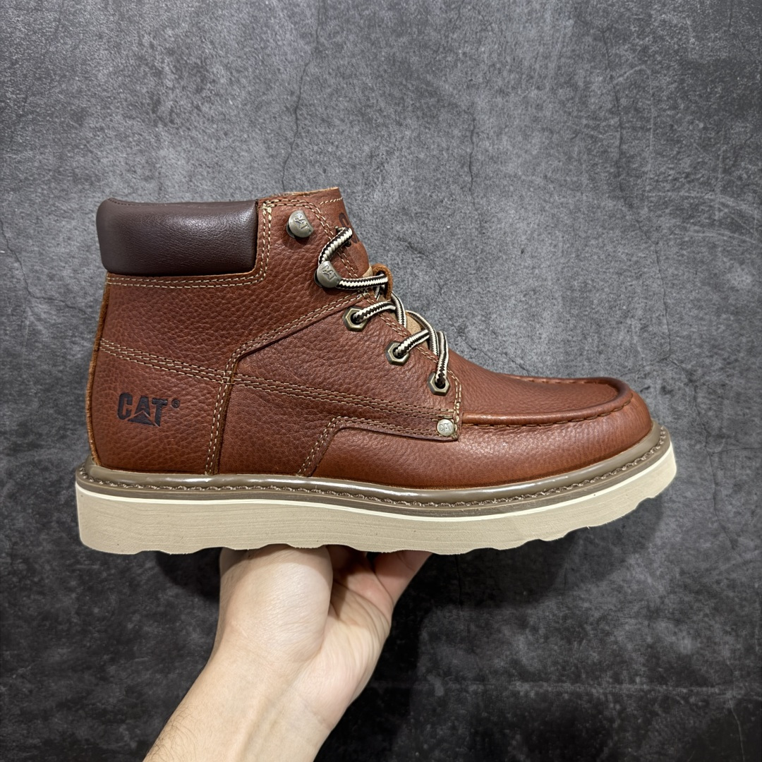 【纯原版】天猫同款CAT/卡特723600户外工装轻底中帮休闲马丁靴系列 广东大厂品质 全新工艺升级 全鞋摔花进口牛皮材料 大底到五金都是代工厂原材料制作 同原版固特异永不开胶工艺 好货不杀猪 首单质量严格把控 全网独家首发 品质毋庸置疑 全套官网统一包装 今年冬季防寒户外专用 日常随意搭配 尺码：39 40 41 42 43 44（皮鞋码）-选品中心