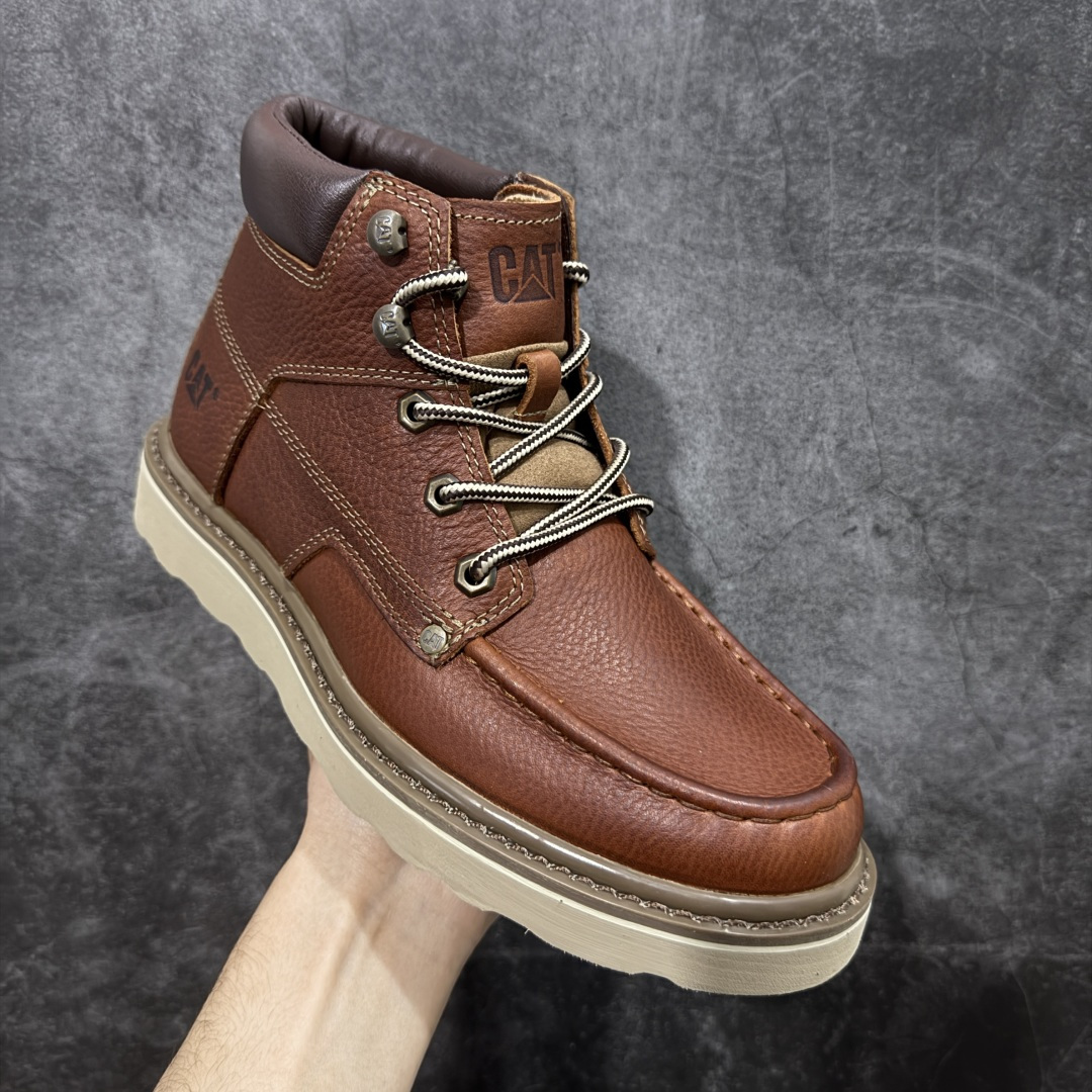 图片[3]-【纯原版】天猫同款CAT/卡特723600户外工装轻底中帮休闲马丁靴系列 广东大厂品质 全新工艺升级 全鞋摔花进口牛皮材料 大底到五金都是代工厂原材料制作 同原版固特异永不开胶工艺 好货不杀猪 首单质量严格把控 全网独家首发 品质毋庸置疑 全套官网统一包装 今年冬季防寒户外专用 日常随意搭配 尺码：39 40 41 42 43 44（皮鞋码）-选品中心