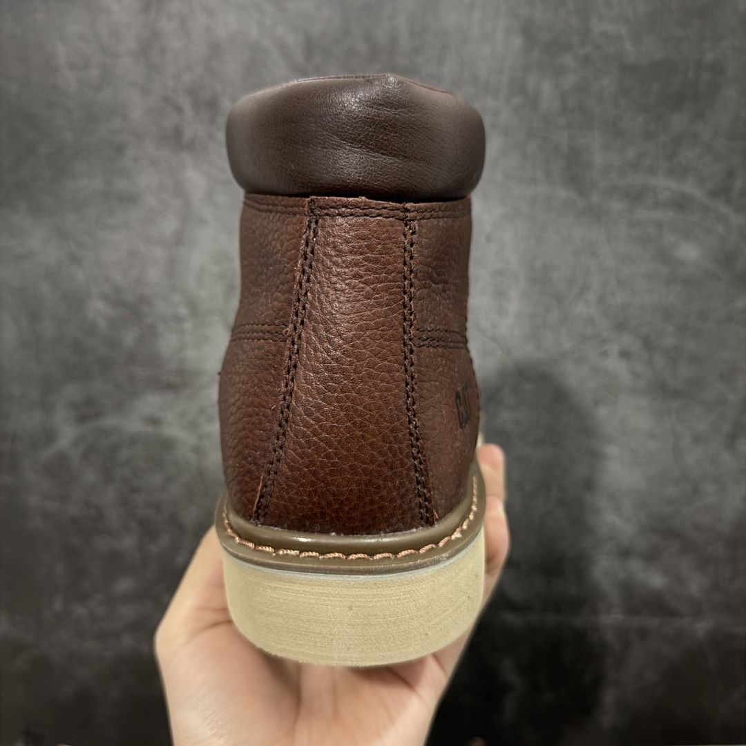 图片[4]-【纯原版】天猫同款CAT/卡特723600户外工装轻底中帮休闲马丁靴系列 广东大厂品质 全新工艺升级 全鞋摔花进口牛皮材料 大底到五金都是代工厂原材料制作 同原版固特异永不开胶工艺 好货不杀猪 首单质量严格把控 全网独家首发 品质毋庸置疑 全套官网统一包装 今年冬季防寒户外专用 日常随意搭配 尺码：39 40 41 42 43 44（皮鞋码）-选品中心