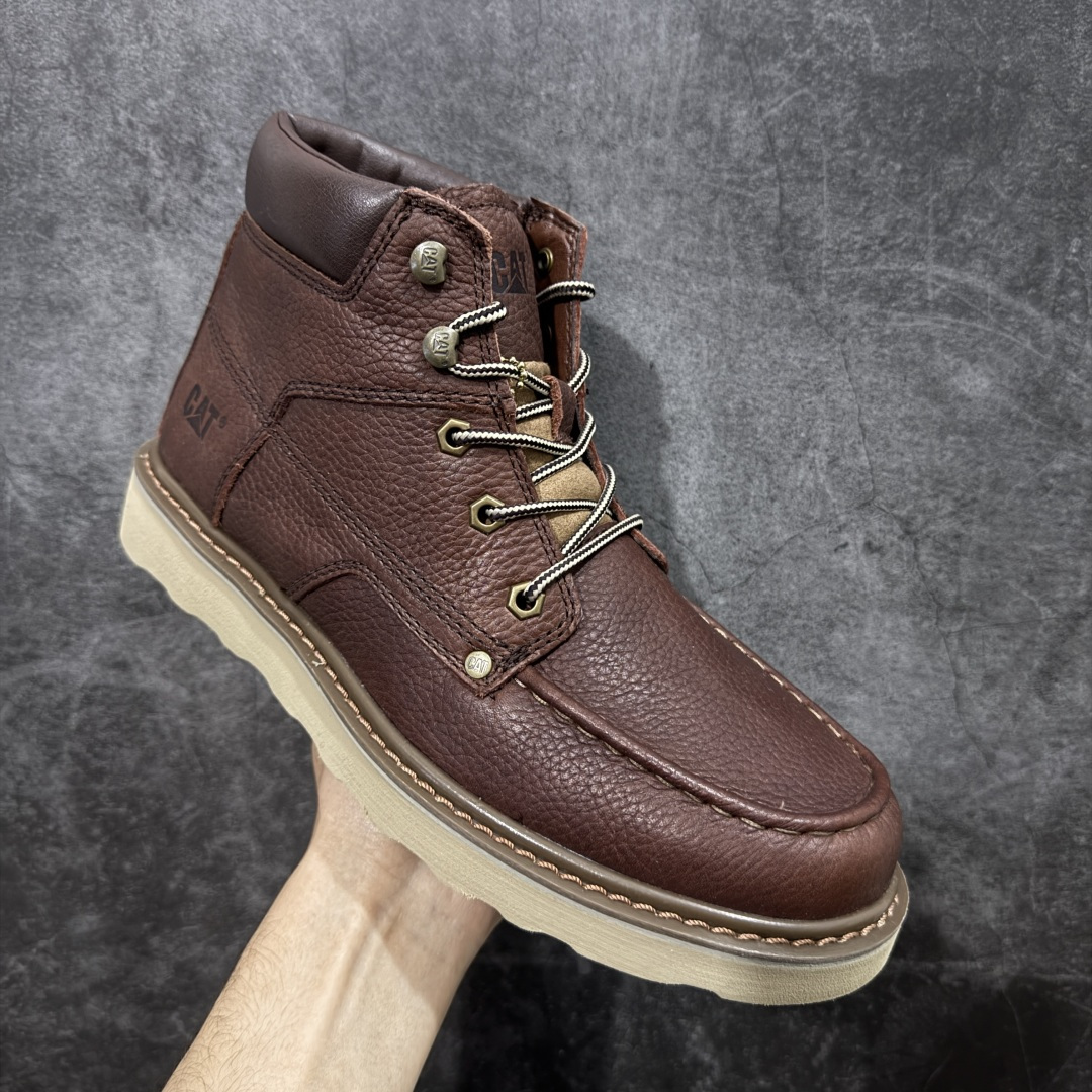 图片[3]-【纯原版】天猫同款CAT/卡特723600户外工装轻底中帮休闲马丁靴系列 广东大厂品质 全新工艺升级 全鞋摔花进口牛皮材料 大底到五金都是代工厂原材料制作 同原版固特异永不开胶工艺 好货不杀猪 首单质量严格把控 全网独家首发 品质毋庸置疑 全套官网统一包装 今年冬季防寒户外专用 日常随意搭配 尺码：39 40 41 42 43 44（皮鞋码）-选品中心