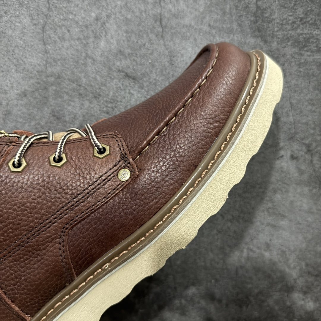 图片[6]-【纯原版】天猫同款CAT/卡特723600户外工装轻底中帮休闲马丁靴系列 广东大厂品质 全新工艺升级 全鞋摔花进口牛皮材料 大底到五金都是代工厂原材料制作 同原版固特异永不开胶工艺 好货不杀猪 首单质量严格把控 全网独家首发 品质毋庸置疑 全套官网统一包装 今年冬季防寒户外专用 日常随意搭配 尺码：39 40 41 42 43 44（皮鞋码）-选品中心