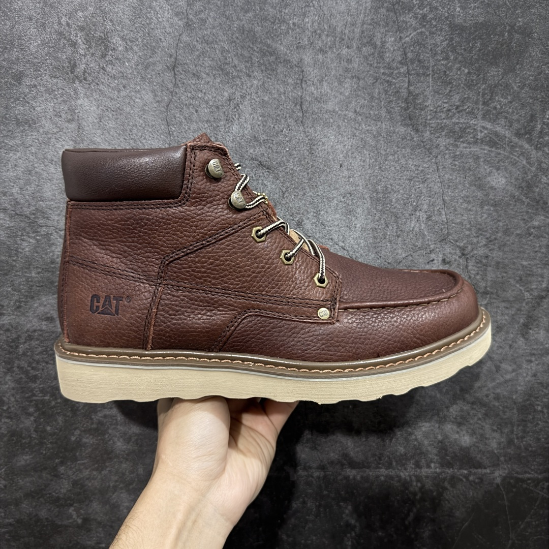 【纯原版】天猫同款CAT/卡特723600户外工装轻底中帮休闲马丁靴系列 广东大厂品质 全新工艺升级 全鞋摔花进口牛皮材料 大底到五金都是代工厂原材料制作 同原版固特异永不开胶工艺 好货不杀猪 首单质量严格把控 全网独家首发 品质毋庸置疑 全套官网统一包装 今年冬季防寒户外专用 日常随意搭配 尺码：39 40 41 42 43 44（皮鞋码）-选品中心