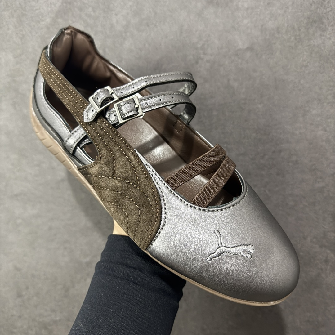 图片[3]-【神版】 PUMA彪马 speedcat Ballet Lux 芭蕾鞋银棕 货号：408197-01 尺码：36 36.5 37 38.5 39 40 40.5 41-选品中心