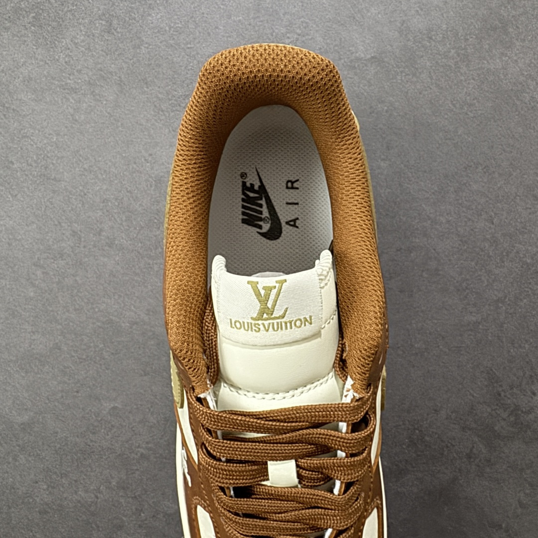 图片[7]-【定制版】Nike Air Force 1\’07 Low 联名 白棕摩卡 空军一号低帮休闲板鞋 NH0601-590  #原楦头原纸板 高端定制鞋盒 原厂鞋底 超高清洁度 细节完美  尺码：36 36.5 37.5 38 38.5 39 40 40.5 41 42 42.5 43 44 44.5 45 编码：HXSB310320-选品中心