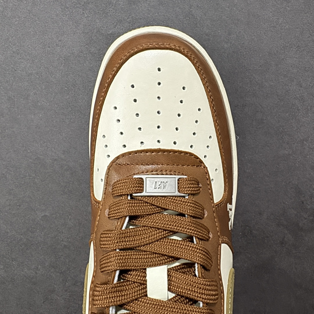 图片[8]-【定制版】Nike Air Force 1\’07 Low 联名 白棕摩卡 空军一号低帮休闲板鞋 NH0601-590  #原楦头原纸板 高端定制鞋盒 原厂鞋底 超高清洁度 细节完美  尺码：36 36.5 37.5 38 38.5 39 40 40.5 41 42 42.5 43 44 44.5 45 编码：HXSB310320-选品中心