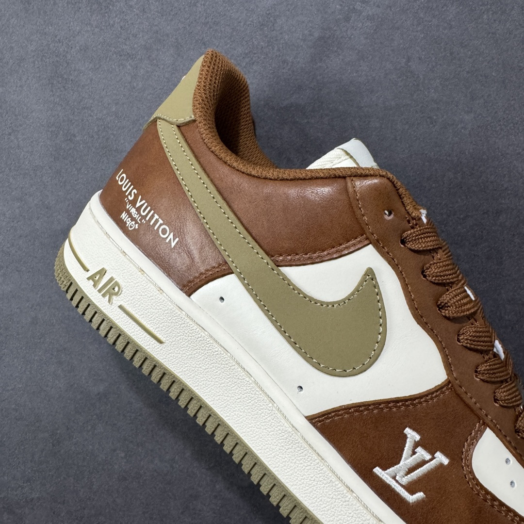 图片[6]-【定制版】Nike Air Force 1\’07 Low 联名 白棕摩卡 空军一号低帮休闲板鞋 NH0601-590  #原楦头原纸板 高端定制鞋盒 原厂鞋底 超高清洁度 细节完美  尺码：36 36.5 37.5 38 38.5 39 40 40.5 41 42 42.5 43 44 44.5 45 编码：HXSB310320-选品中心