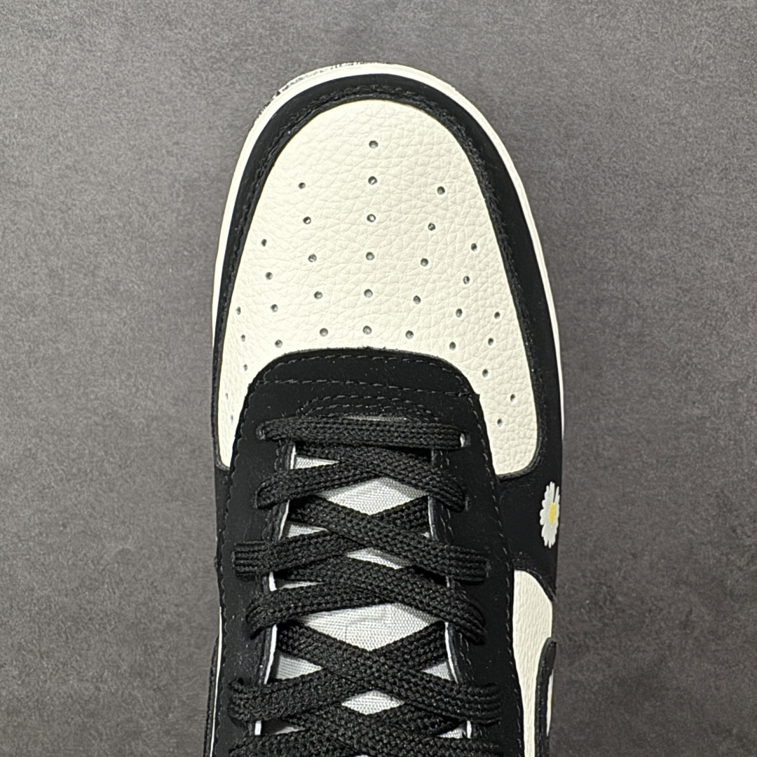 图片[8]-【定制版】Nike Air Force 1\’07 Low 权志龙联名 雏菊米黑勾 空军一号低帮休闲板鞋  #原楦头原纸板 原装鞋盒 定制五金配件 内置全掌气垫 原厂鞋底 货号：LD1999-002  尺码：36 36.5 37.5 38 38.5 39 40 40.5 41 42 42.5 43 44 44.5 45-选品中心