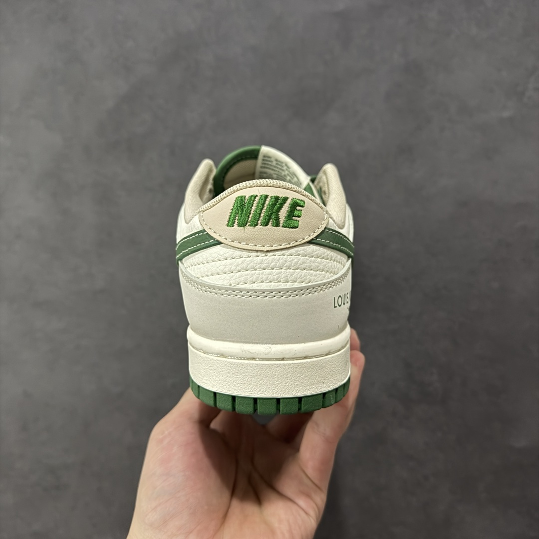 图片[4]-【定制版】Nike SB Dunk Low LV联名 米灰军绿 周年高端定制 低帮休闲板鞋  #定制鞋盒 大厂纯原品质出货 超高清洁度 皮料切割干净无任何毛边 细节完美 货号：JP1628-001  尺码：36 36.5 37.5 38 38.5 39 40 40.5 41 42 42.5 43 44 44.5 45-选品中心