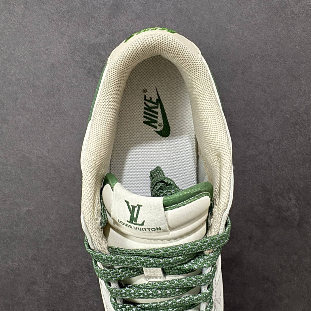 图片[7]-【定制版】Nike SB Dunk Low LV联名 米灰军绿 周年高端定制 低帮休闲板鞋  #定制鞋盒 大厂纯原品质出货 超高清洁度 皮料切割干净无任何毛边 细节完美 货号：JP1628-001  尺码：36 36.5 37.5 38 38.5 39 40 40.5 41 42 42.5 43 44 44.5 45-选品中心