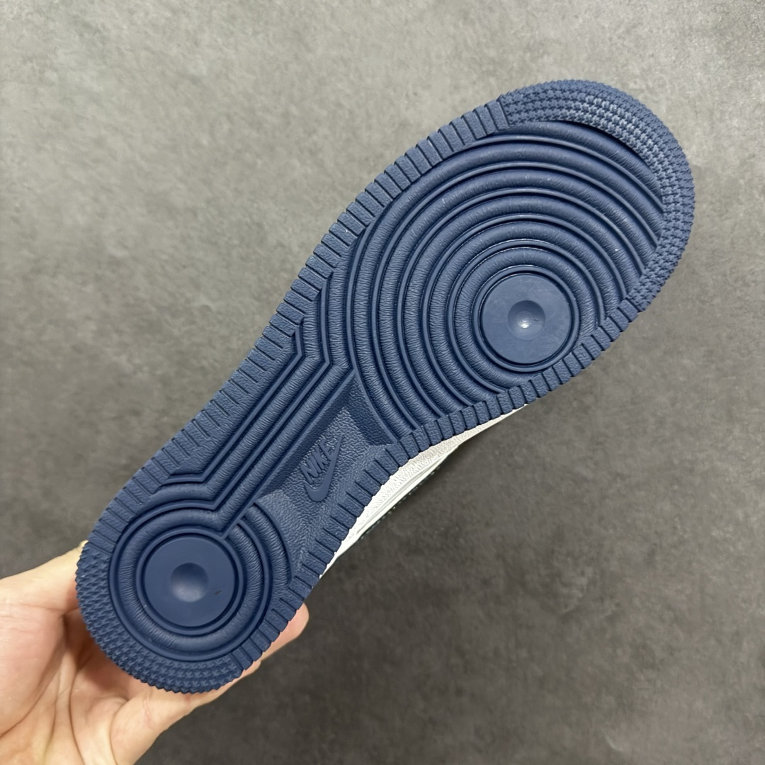 图片[9]-【定制版】NIke Air Force 1 \’07 Low “古驰联名-牛仔蓝印花”空军一号 低帮 运动鞋 休闲鞋 折边针车 工艺难度大 原楦头原纸板 原装鞋盒 定制五金配件 内置全掌气垫 原厂鞋底 货号：XX3168-196 尺码：36-45（半） 编码：HXSB310320-选品中心
