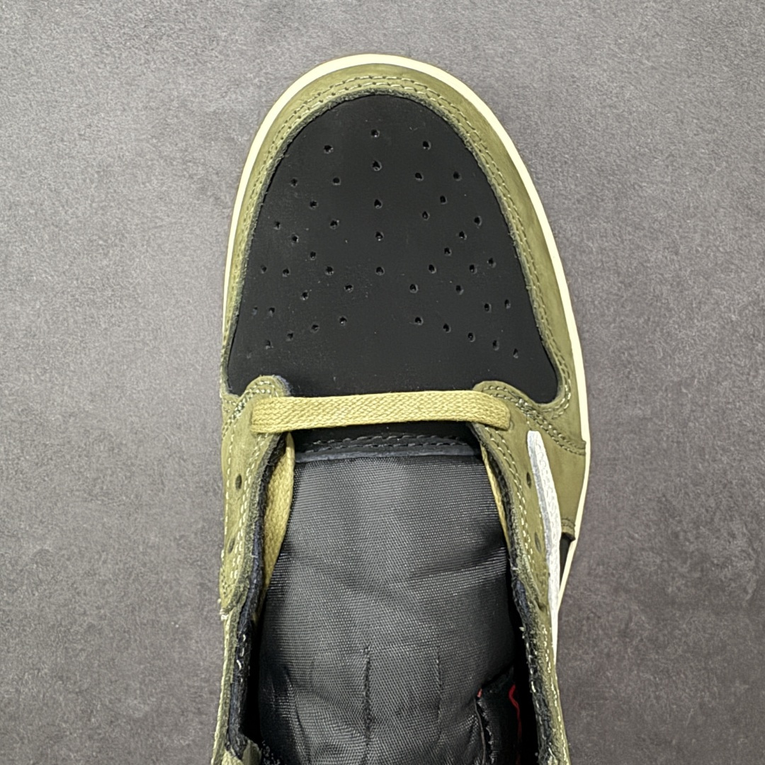 图片[8]-【纯原全头层】Air Jordan 1 AJ1 绿黑白低帮小摩卡倒钩 DM7866-002 超级强悍品质 可对比市场各大纯原版本 专业aj大厂出品 对细节的把控毋庸置疑 材料也是用最接近原鞋的头层皮料 所有地方都没有做到减配 原厂鞋楦打造完美鞋型 整体鞋型以及后跟做的弧度做的非常好 鞋带为原厂打蜡鞋带 粗细程度同步原鞋 裁片清洁度到位 无明显瑕疵毛边 免修产品 正确针车 该重针 该有尖角的地方都有做到 鞋价格非常香 转手可闭眼卖高价 到手各位就知道货有多好 绝对秒杀一切同价格货品 尺码：36-47.5-选品中心