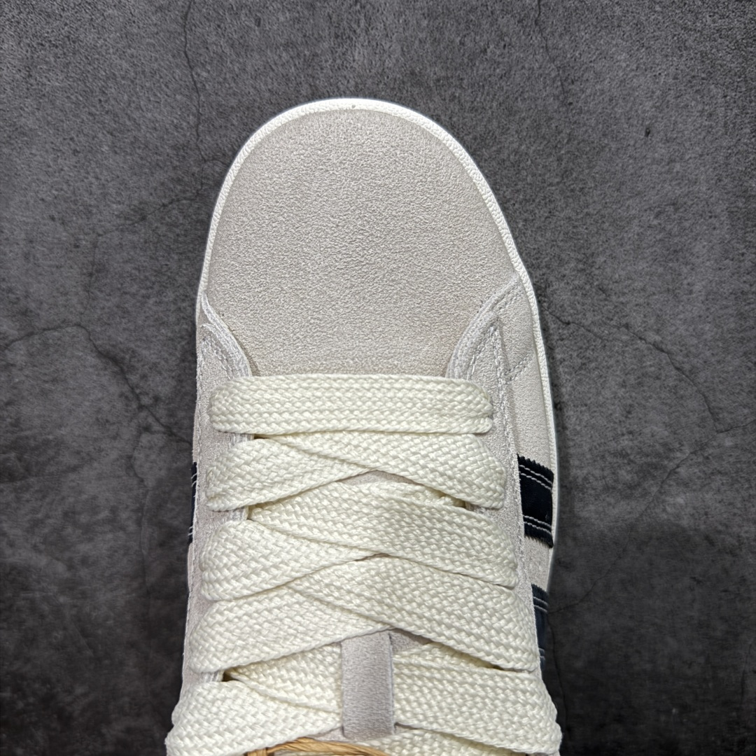 图片[5]-【纯原版】纯原版终于出货💪🏻 AD Campus 00s校园板鞋系列 正确头层猪八皮 正确完美版型 正确厚鞋舌 侧面白杠为头层皮 非市面超纤皮面 整体质感很强大 各位放心使用！绝对比市场任何版本都强💪🏻 白灰黑出货 货号：JQ5733 尺码：35.5-46 半码-选品中心