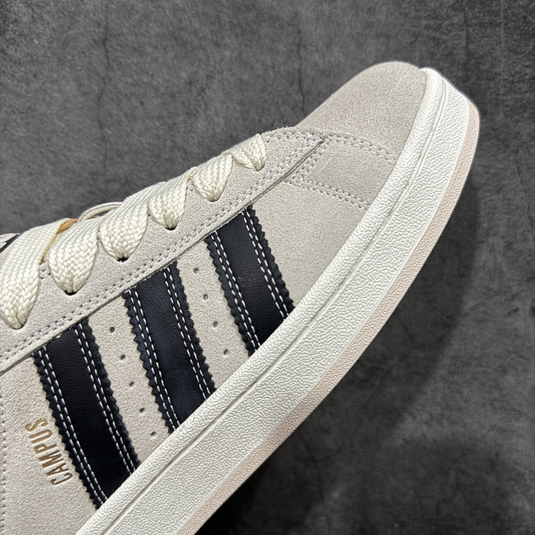 图片[6]-【纯原版】纯原版终于出货💪🏻 AD Campus 00s校园板鞋系列 正确头层猪八皮 正确完美版型 正确厚鞋舌 侧面白杠为头层皮 非市面超纤皮面 整体质感很强大 各位放心使用！绝对比市场任何版本都强💪🏻 白灰黑出货 货号：JQ5733 尺码：35.5-46 半码-选品中心